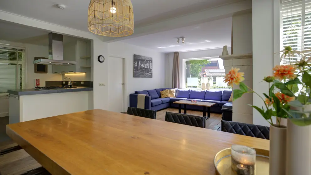 Woonkamer groepsaccommodatie de Meidoorn 't Keampke